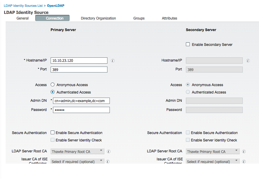 ISE-OpenLDAP-ConnectionSettings